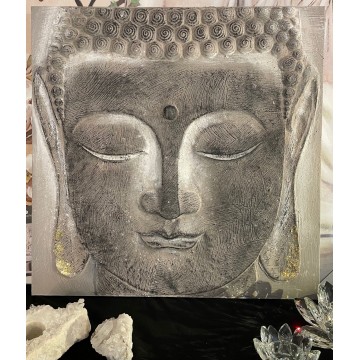 køb Buddha maleri / billede 58 x 58 cm