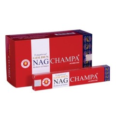 køb Golden Nag Champa Røgelse - 15 gram - Indisk Røgelse